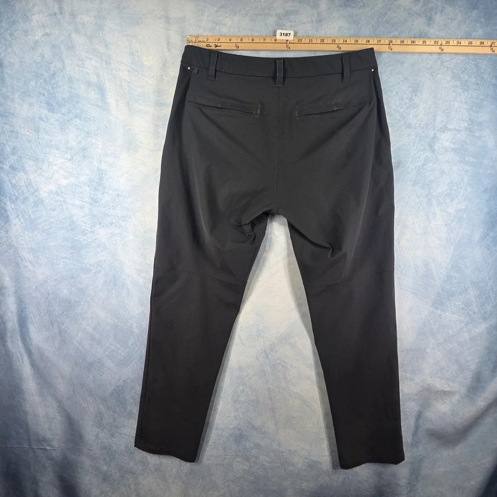 Lululemon ABC Trousers Mens 33 Dark Gray Warpstreme Slim Fit Pants Charcoal